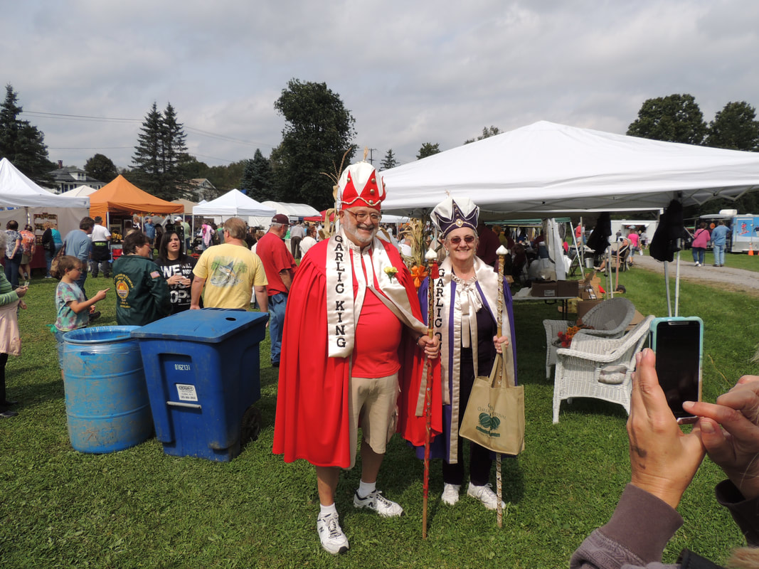 The Queen and King of the Garlic Festival!