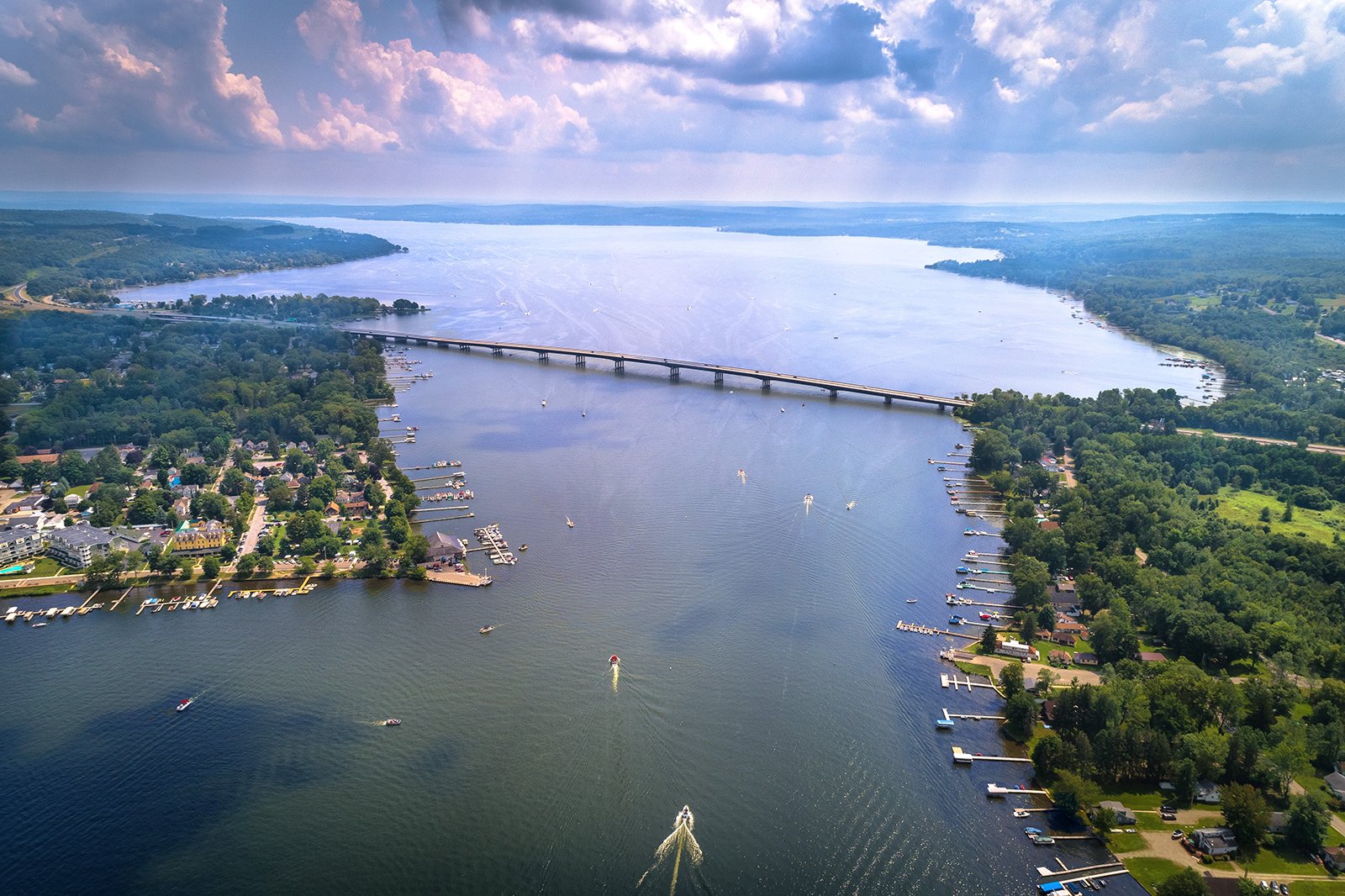 Five Amazing Lakes Around Chautauqua County Visit Western NY The   Aerial Image Chautauqua Lake Web 